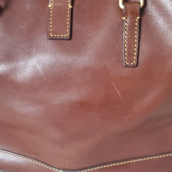 Dooney and Bourke Florentine Leather Perry Satchel - Picture 8 of 12